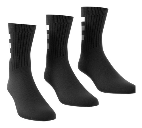 Imagen 2 de 8 de Calcetines adidas Clásicos Semiacolchados 3 Pares Negro