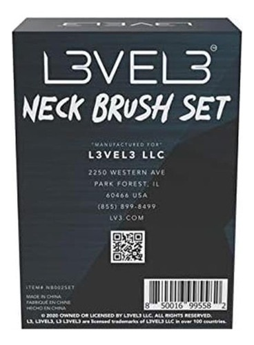 L3vel3 Juego De Cepillos Para El Cuello - Paquete De 2
