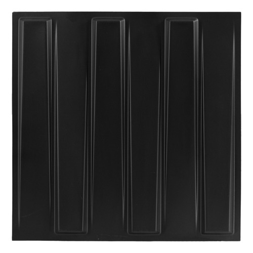 Panel Decorativo 3d Pvc Pared Bladet Negro Decoform 1m2 4pz
