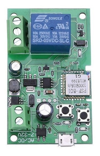 Sonoff Interruptor Wifi 5v 12v 24v Ac/dc Bsf-b01 Domotica