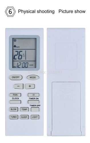 Control Remoto Para Aire Acondicionado Haceb Funda+baterias