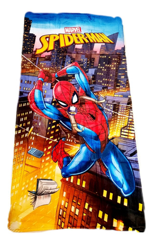 Toalla De Baño Spiderman Hombre Araña, Algodon 140 X 70 Cm