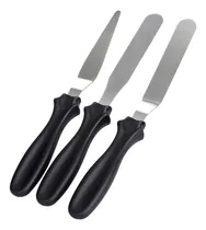 Comprar Set 3 Espatulas De Reposteria Acero Inoxidable Tortas Pastel