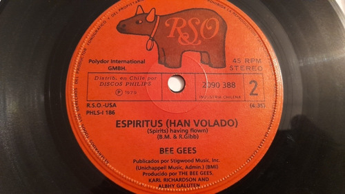 Vinilo Single De Bee Gees Espiritus (c132