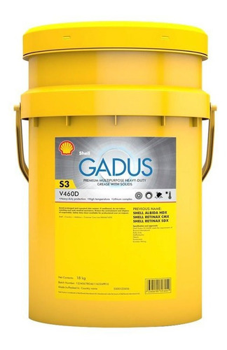 Grasa Multiproposito Litio Shell Gadus S3 V460d 2 18kg