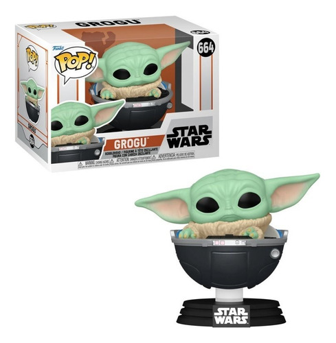 Pop! Funko Baby Yoda No Berço #664 | Star Wars Mandalorian