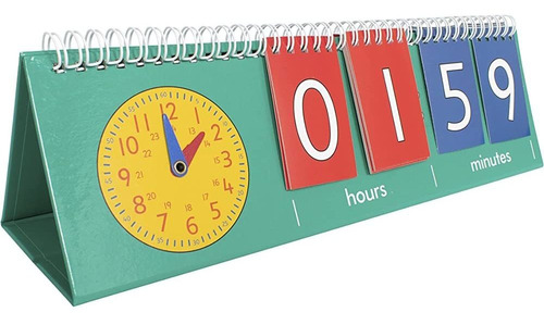 Edxeducation Time Flip Chart - Reloj De Enseñanza Para Niños
