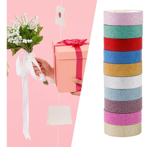 10 Unidades De Cintas Para El Día De San Brillantina