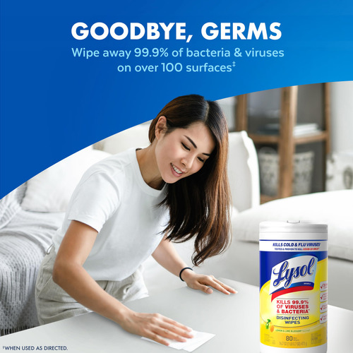 Toallitas Desinfectantes Lysol Home Apartment, Dormitorio, 8