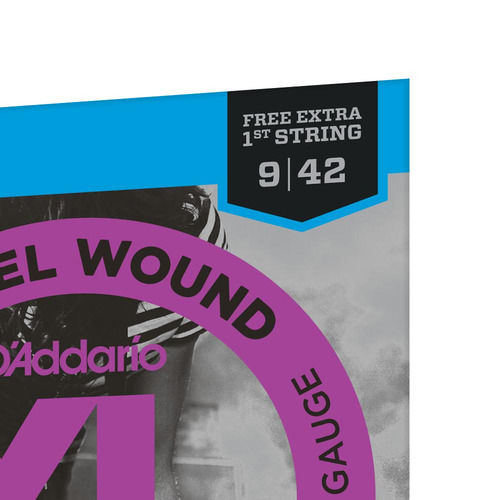 Encordoamento Guitarra 09-42 Corda Extra D'Addario EXL120-B