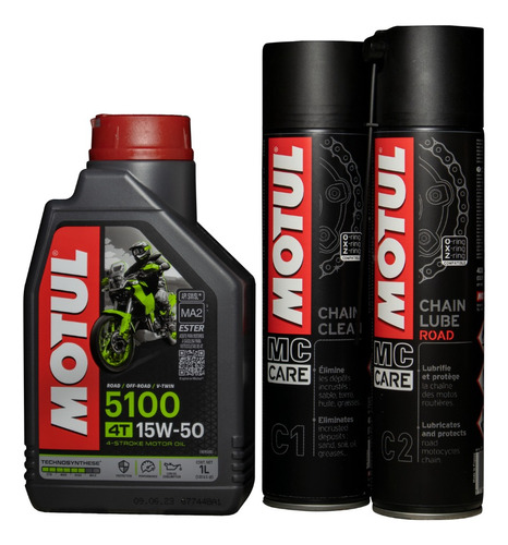 Motul 5100 1lt + Motul C1 + Motul C2