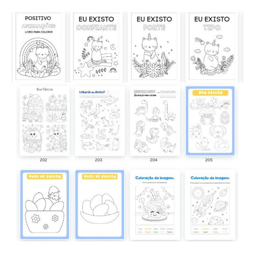 Pacote De Desenhos Infantis P/ Colorir 270 Folhas Em Pdf