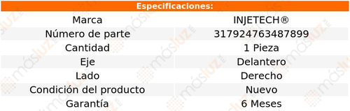 1- Sensor Abs Delantero Der Ford Edge V6 3.7l 11/14 Injetech