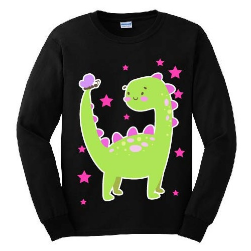 Polera Manga Larga Dinosaurio Niñas - Nube Chile