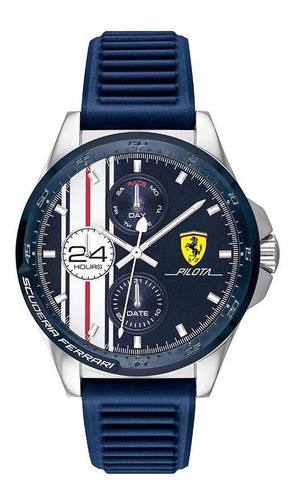 Imagen 1 de 4 de Reloj Ferrari Caballero Color Azul 0830660 - S007