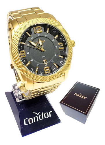 Relógio Condor Masculino Dourado Copc32dz/4d