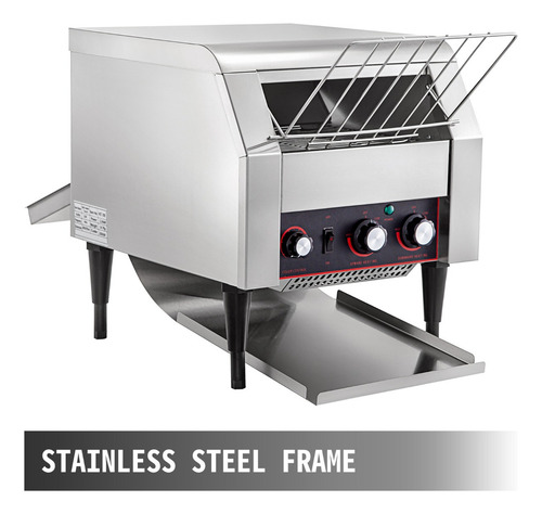 Vevor Horno Comercial Eléctrico Pizza 2600w Tostadora Inox Color Plateado