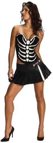 Disfraz De Esqueleto Sexy Para Mujer Talla: S Halloween