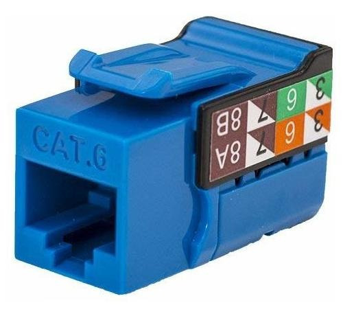 Gato6 Rj45 Llavero, V-max Serie - Color Azul - (50 Yy6re