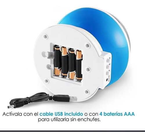 Lámpara Proyector Estrellas Luz Led Giratoria Bebe Niños