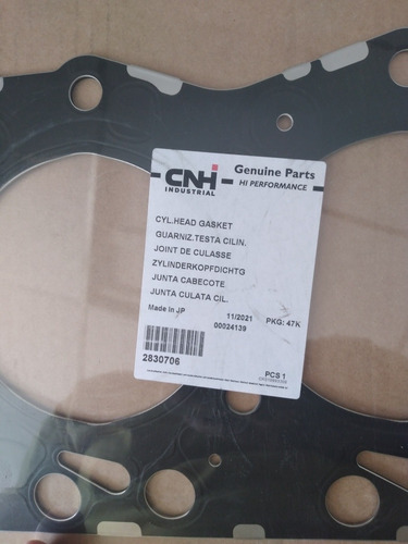 Imagen 3 de 3 de Empacadura De Camara Iveco Vertis 90v16 Original Cnh 2830706
