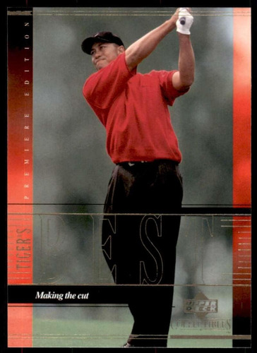 Tarjeta De Novato De Tiger Woods 2001 Upper Deck Tigers Best