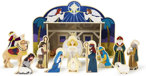 Mini Nacimiento Del Niño Dios Juguete Madera Melissa & Doug