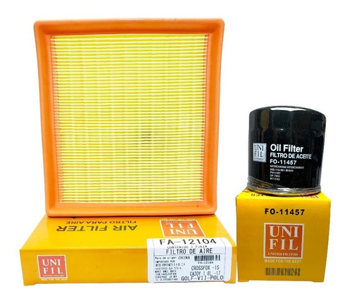 Kit De Filtros Vw Virtus 1.6 2019-2020 Aire Y Aceite