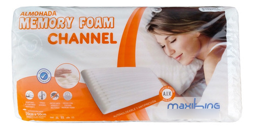 Combo X 2 Almohadas Viscoelastica Premium Maxiking Channel