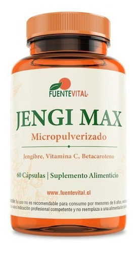 Jengi Max Jengibre Potenciado Con Vit. C / 60 Caps./agronewe