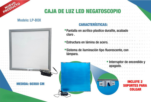 Negatoscopio Caja De Luz Led Ultradelgado Nueva Generación