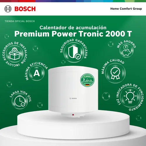 Calentador Eléctrico Acumulación 30l 220v Tronic 2000t Bosch