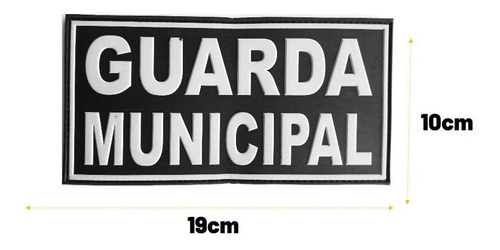 Imagem 2 de 2 de Patch Emborrachado Costas Capa De Colete Guarda Municipal