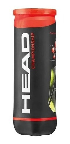 Tubo Pelotas Tenis Head Championship En Raqueton 