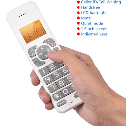 Teléfono Inalámbrico Bisofice Con Identificador De Llamadas/