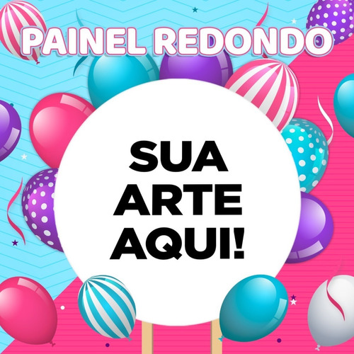 Capa Painel Festa Aniversário Personalizado Com 1,5m 