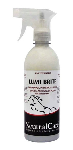 Abrilhantador E Desembaraçador Para Cavalo Lumi Brite 500ml