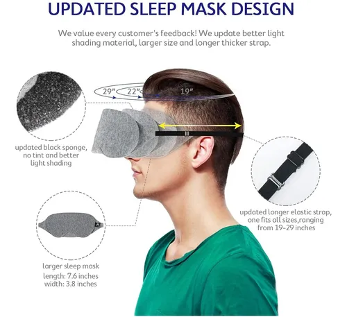 Algodón Para Dormir Máscara De Ojos 2018 Nuevo Diseño Bloqu