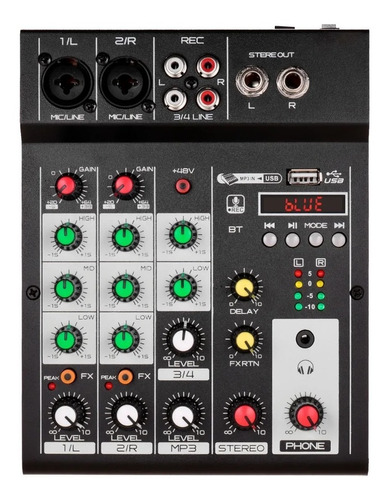 Consola Analógica Ross M4u Usb Fx Bluetooth Phantom