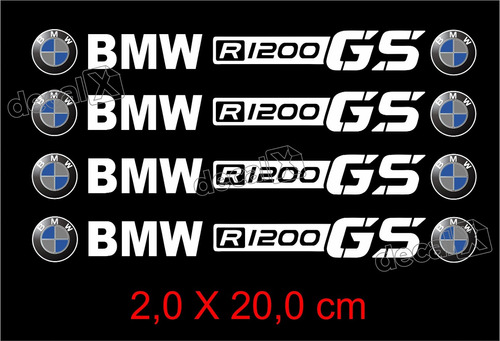 Adesivos Centro Roda Refletivo Moto Bmw R1200 Gs Rd9