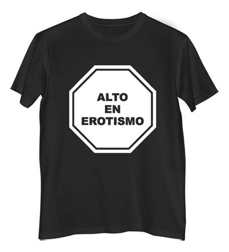 Remera Niño Color  Alto En Erotismo Octogono Comida Dieta