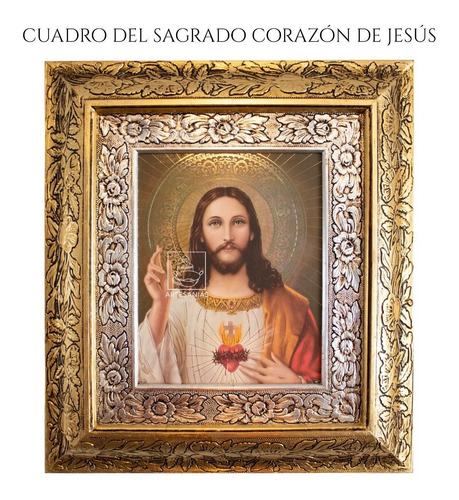Cuadro Sagrado Corazon De Jesus 45x40 Cm