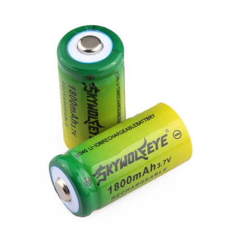 Imagen 5 de 5 de 4 X 1800mah 3.7v 16340 Batería Recargable Baterías Li-ion +