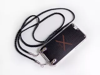 Funda Plata Esterlina 925 / Crossbody De Cuero Genuino.- F14