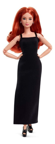 Boneca de colecionador Barbie Basics modelo 04 com cabelo vermelho