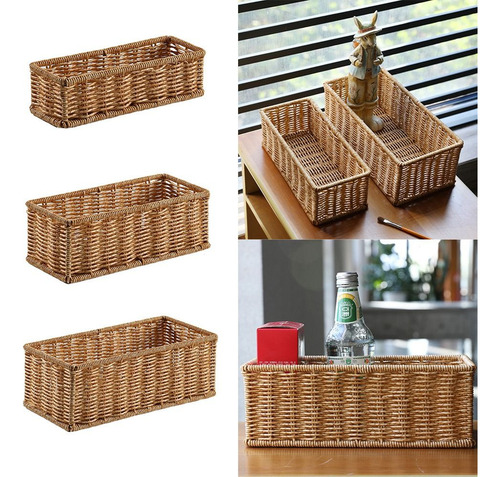 Cesta De Almacenamiento Con Estampado Tejido, Cesta Exposito