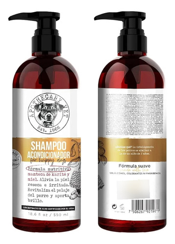 Shampoo Apothecary + Snack A Elección + Tapete De Regalo Avena Con Miel