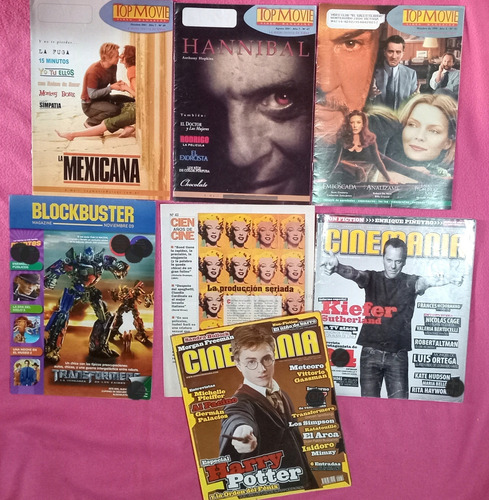 Lote 7 Revistas De Cine (Usado)