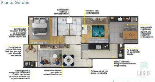 Imagem 3 de 13 de Apartamento Garden Na Planta Com 2 Dormitórios À Venda, 70 M² Por R$ 460.000 - Santa Terezinha - São Bernardo Do Campo/sp - Gd0003