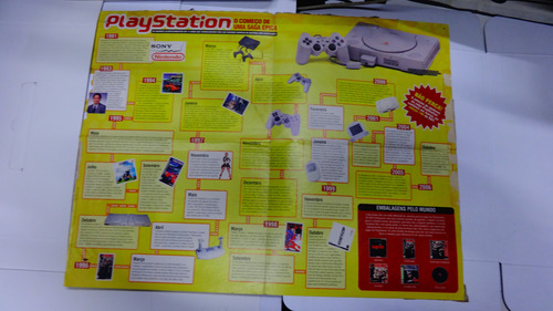 Pôster Top 100 Melhores Jogos Ps1 41x55cm Play 1 Com Durex (Usado)